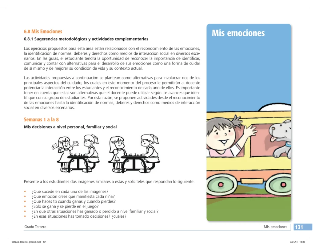 Emociones y Convivencia: Guía Docente - Grado 3 (MEN) PDF 1 guia docente grado 3 sobre emociones y convivencia