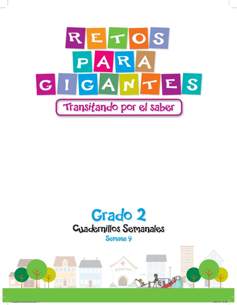 Grado 2: Cuadernillo - Semana 9 (Retos para Gigantes) PDF 1 retos para gigantes grado 2 cuadernillo semana 9